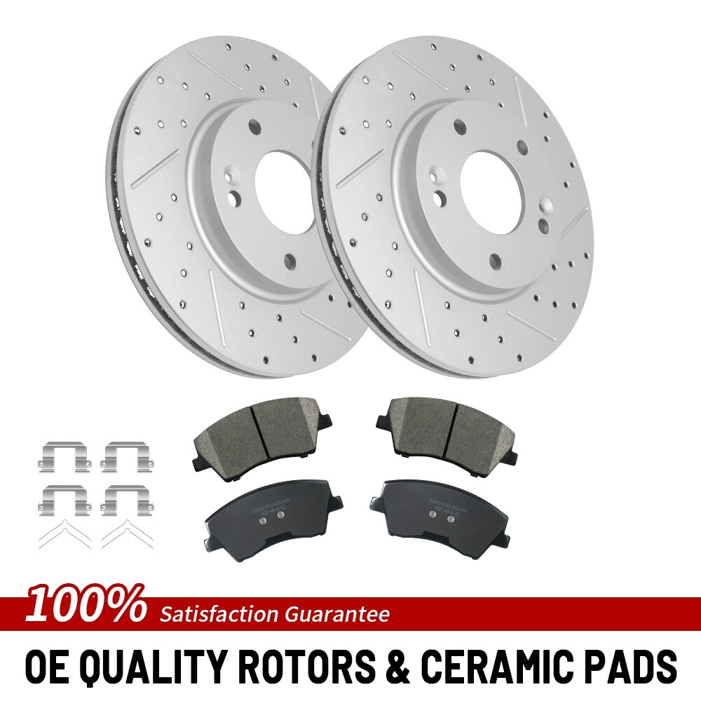 Front Brake Rotors Ceramic Pad For Hyundai Elantra 2017 2018 2019 2020 1.4l 2.0l