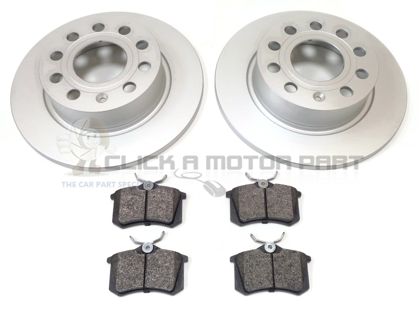 VW Golf Mk6 1.2 1.4 1.6 09-12 Rear 2 Brake Discs And Mintex Pads (Check Size)