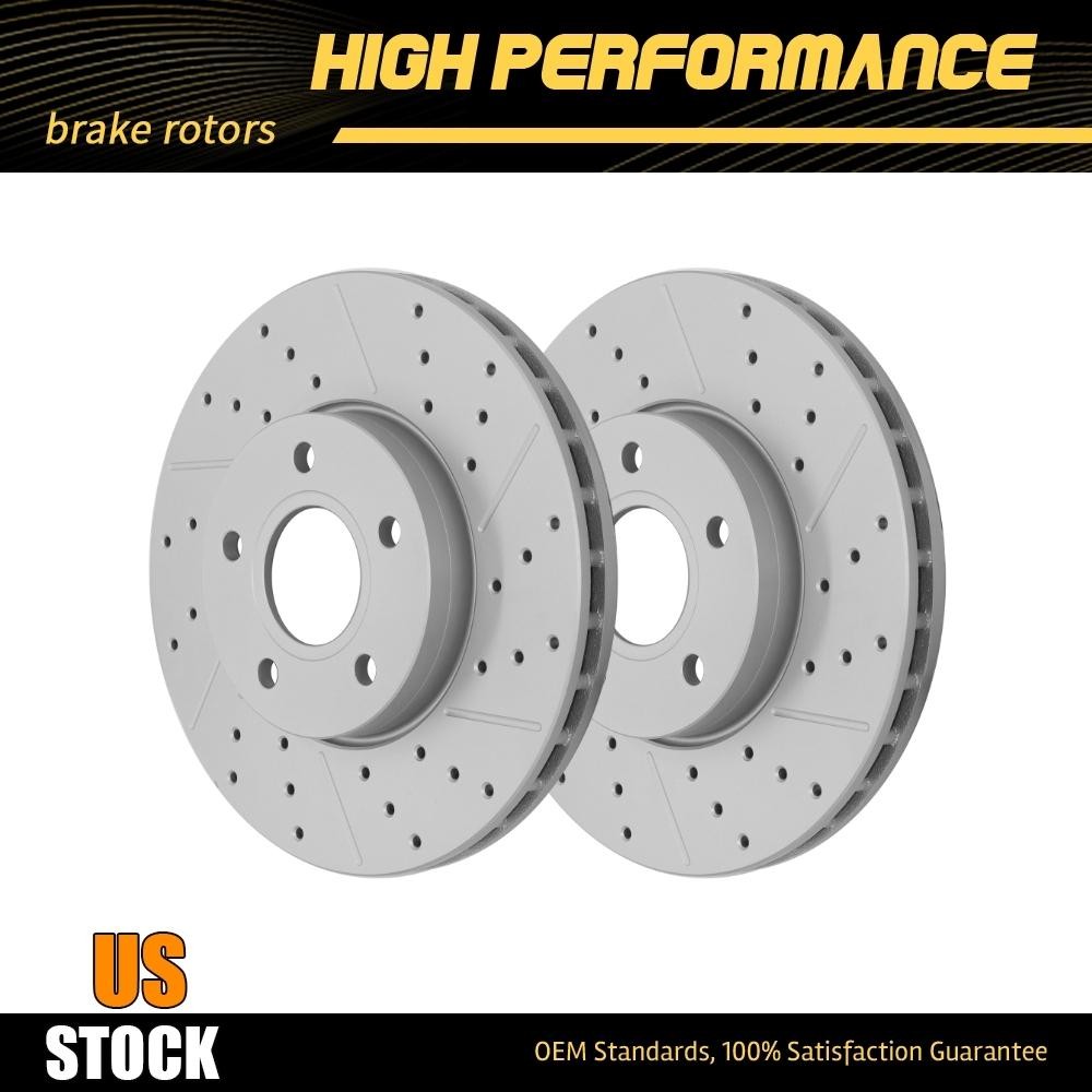 278mm Front Drilled Disc Brake Rotors For Ford C-Max Focus Volvo C30 C70 S40 V50