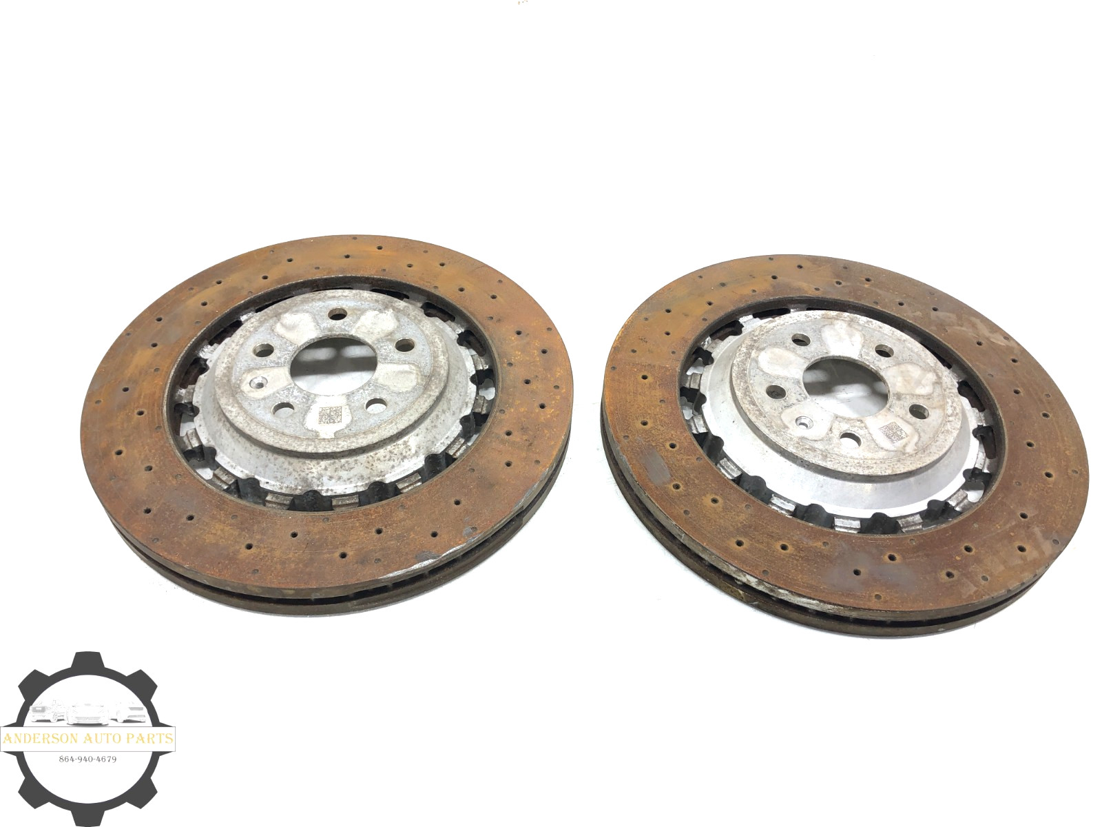 2017-2020 AUDI RS3 FRONT BRAKE DISC ROTOR SET X2 OEM #NOTES