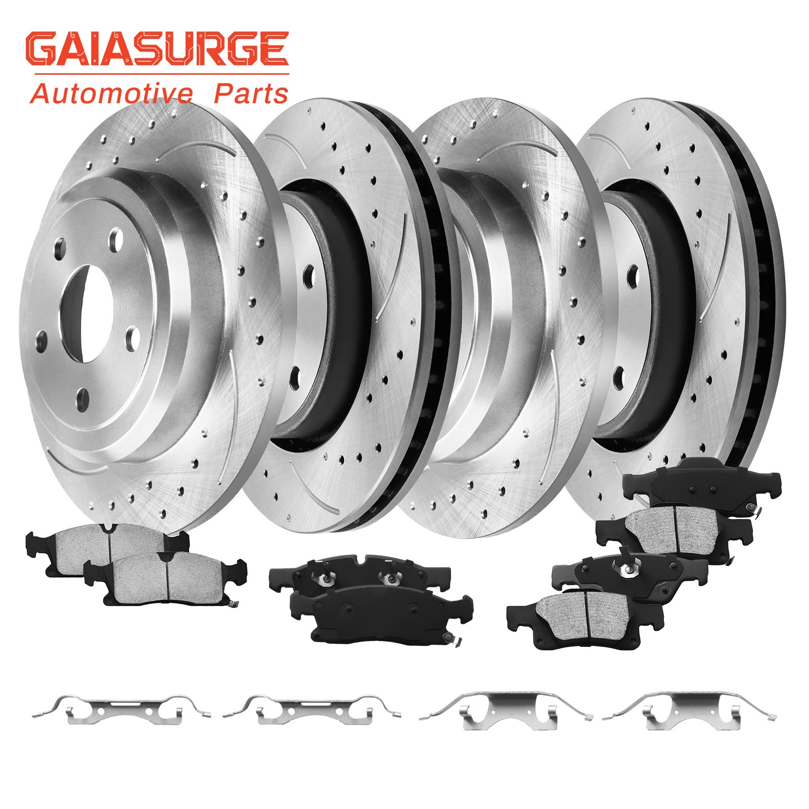 Front Rear Brake Rotors Pads For 2011-2017 2018 2019 2020 Durango Grand Cherokee