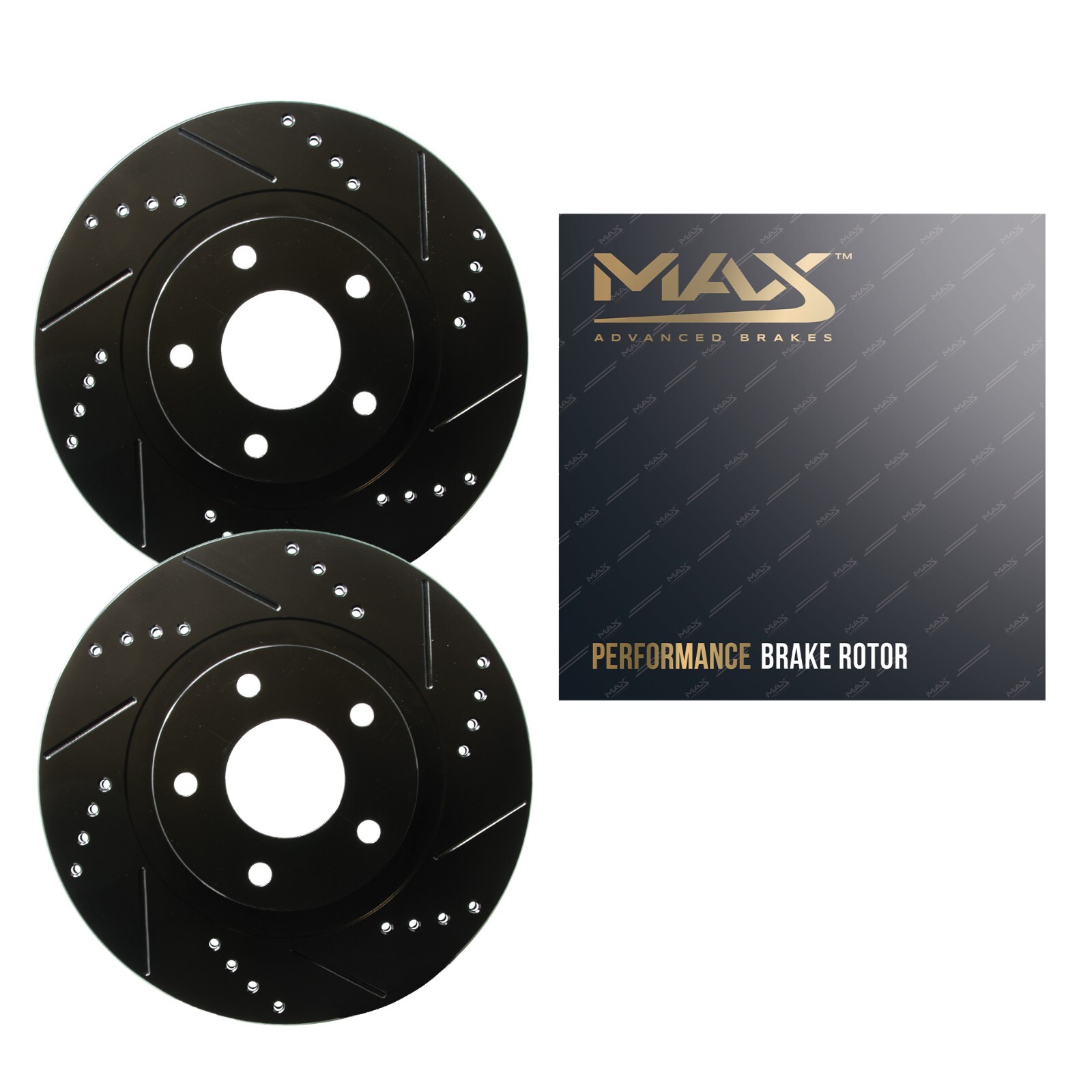 Front Drilled Slotted Rotors for 2008-2014 2015 Mercedes-Benz C230 C250 C300