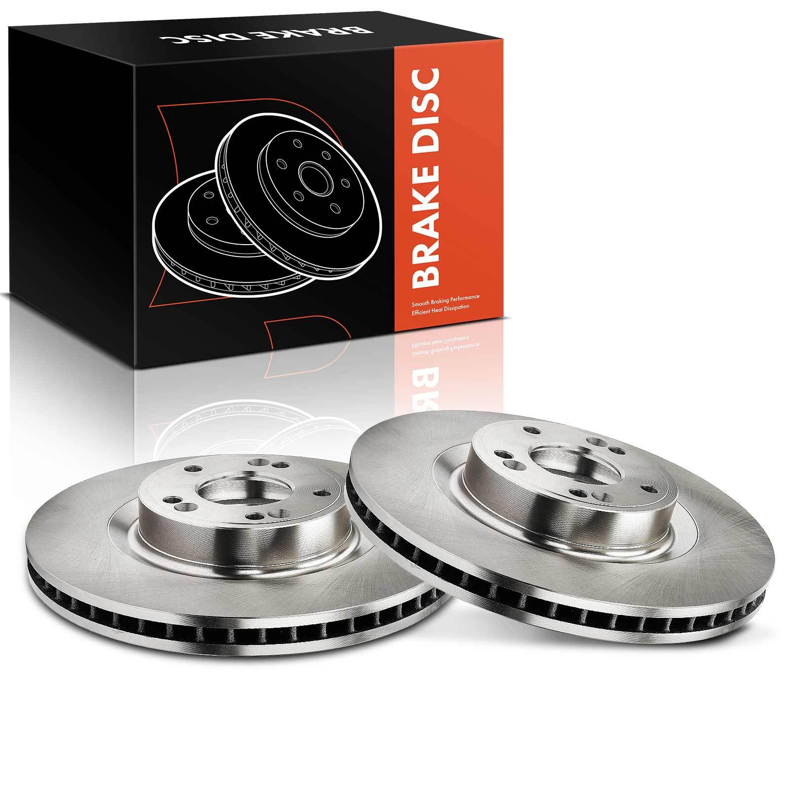 Front Left & Right Side Disc Brake Rotors for Hyundai Genesis 2009-2011 V6 3.8L
