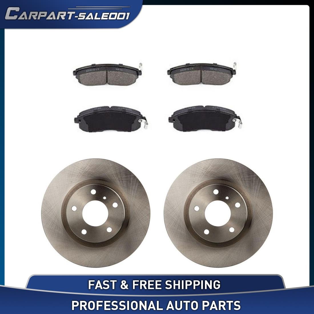 3 Front Disc Brake Pad Set Disc Brake Rotor for INFINITI G35 2003-2005