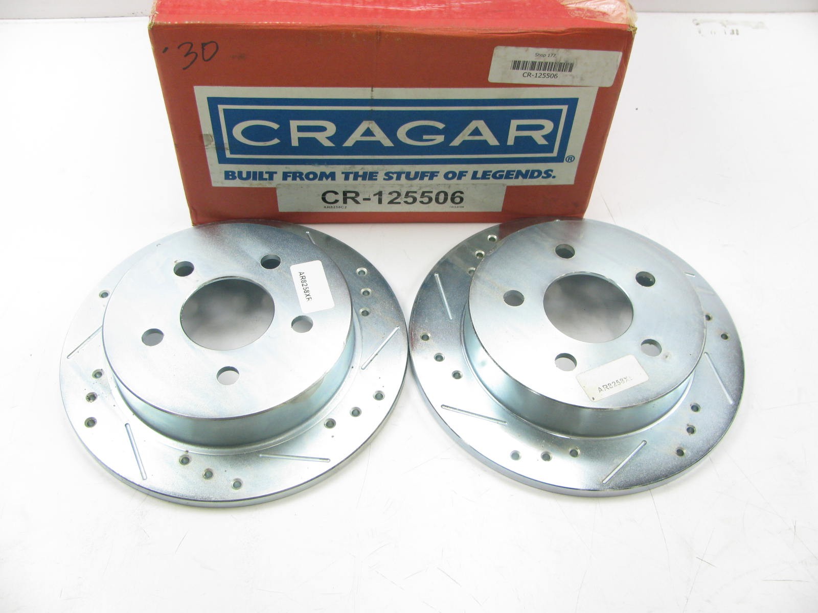Cragar Rear Performance Slotted & Drilled Brake Rotors – 00-05 Grand Am, Impala