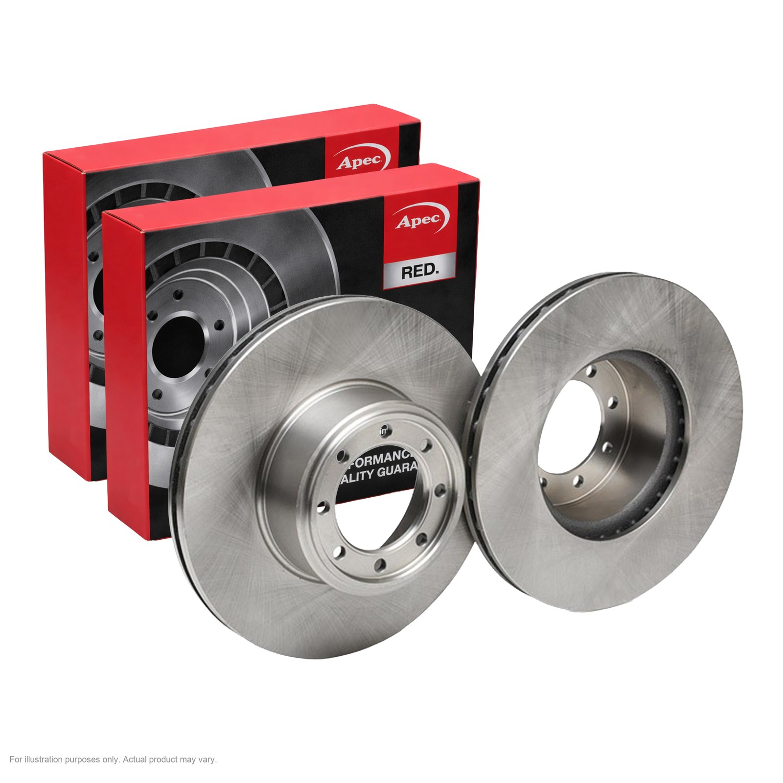 2x APEC Rear Brake Discs for IVECO DAILY V Platform/Chassis 294mm Vented DSK2535