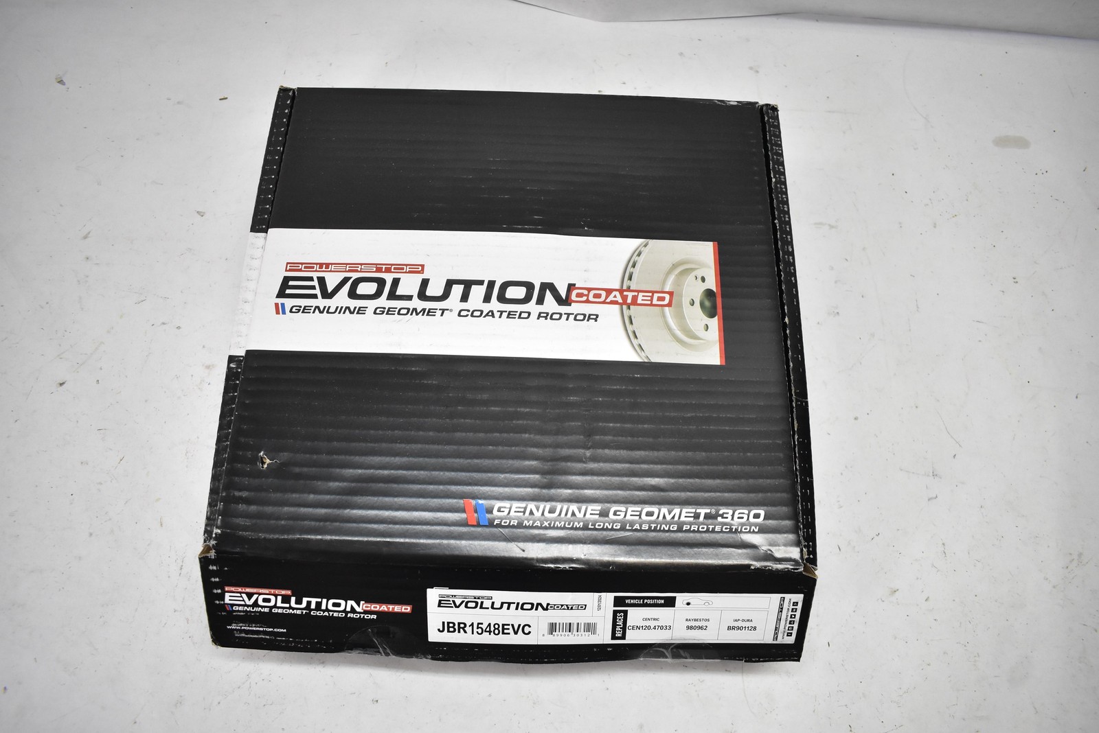 PowerStop Evolution Coated Brake Rotor Disc GEOMET 360 JBR1548EVC Single New