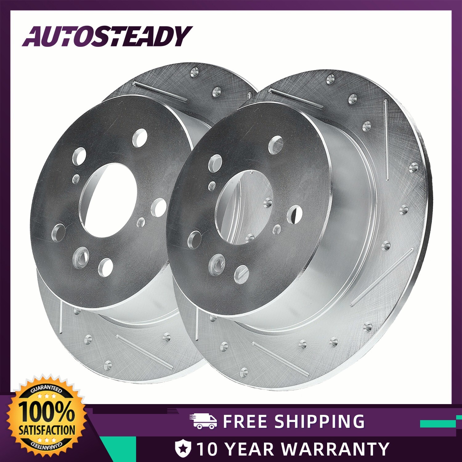 Rear Solid Brake Rotors for 2007 – 2012 Lexus ES350 2008 – 2012 Toyota Avalon