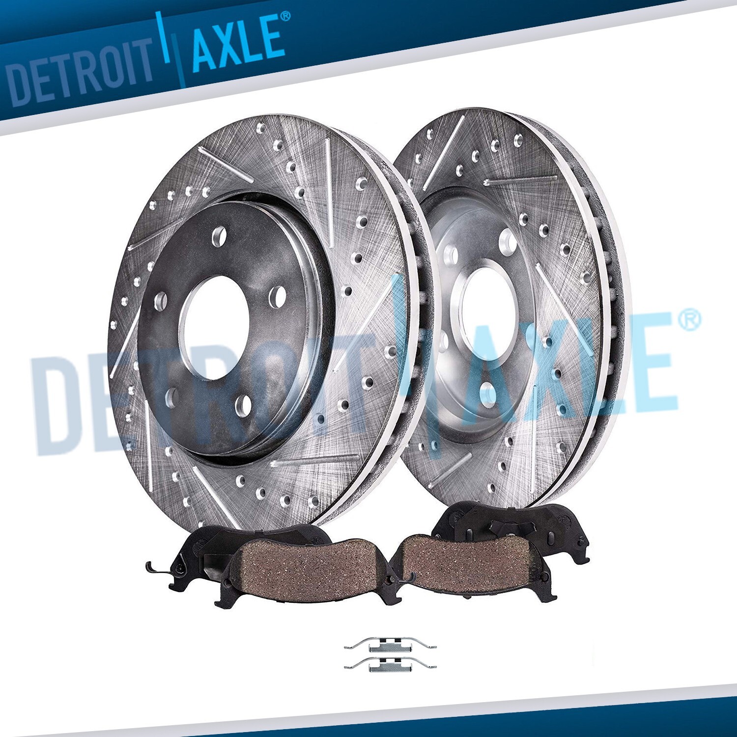 294mm Rear DRILLED Brake Rotors + Ceramic Pads for BMW 323iT 325i 325Ci 328i E46