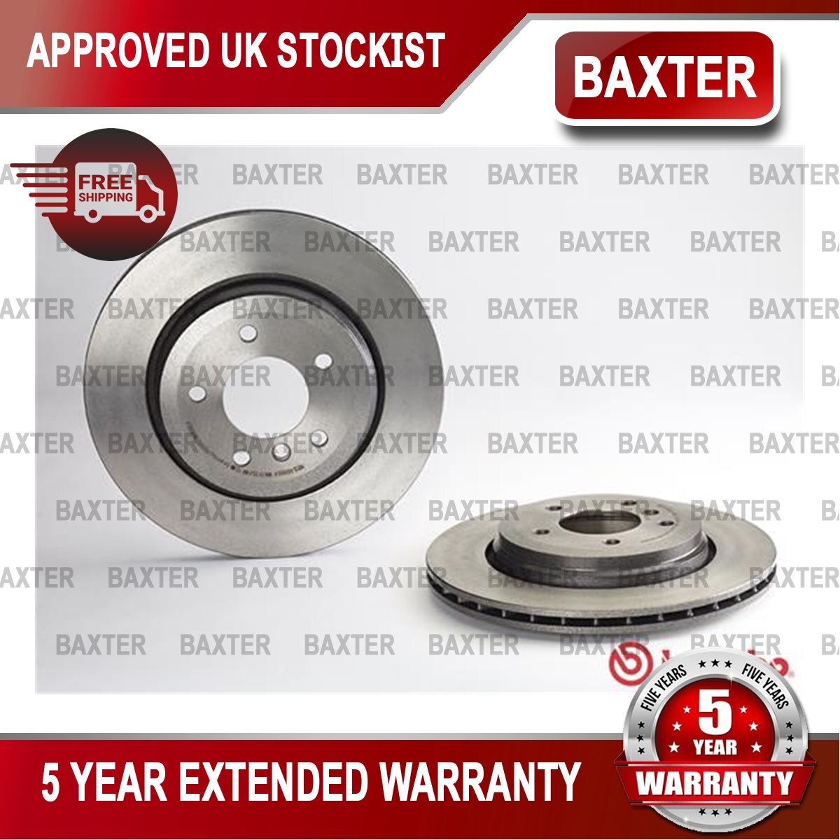 Fits BMW 3 Series 1999-2007 2.0 2.5 3.0 D + Other Models Baxter Rear Brake Discs