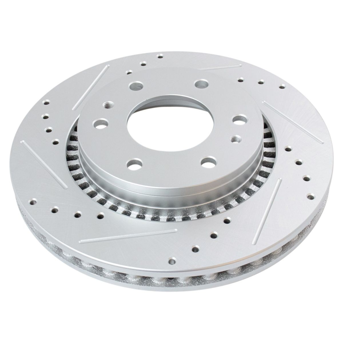 TRQ Performance Disc Brake Rotor Ceramic Pad Front Kit w/Chemicals