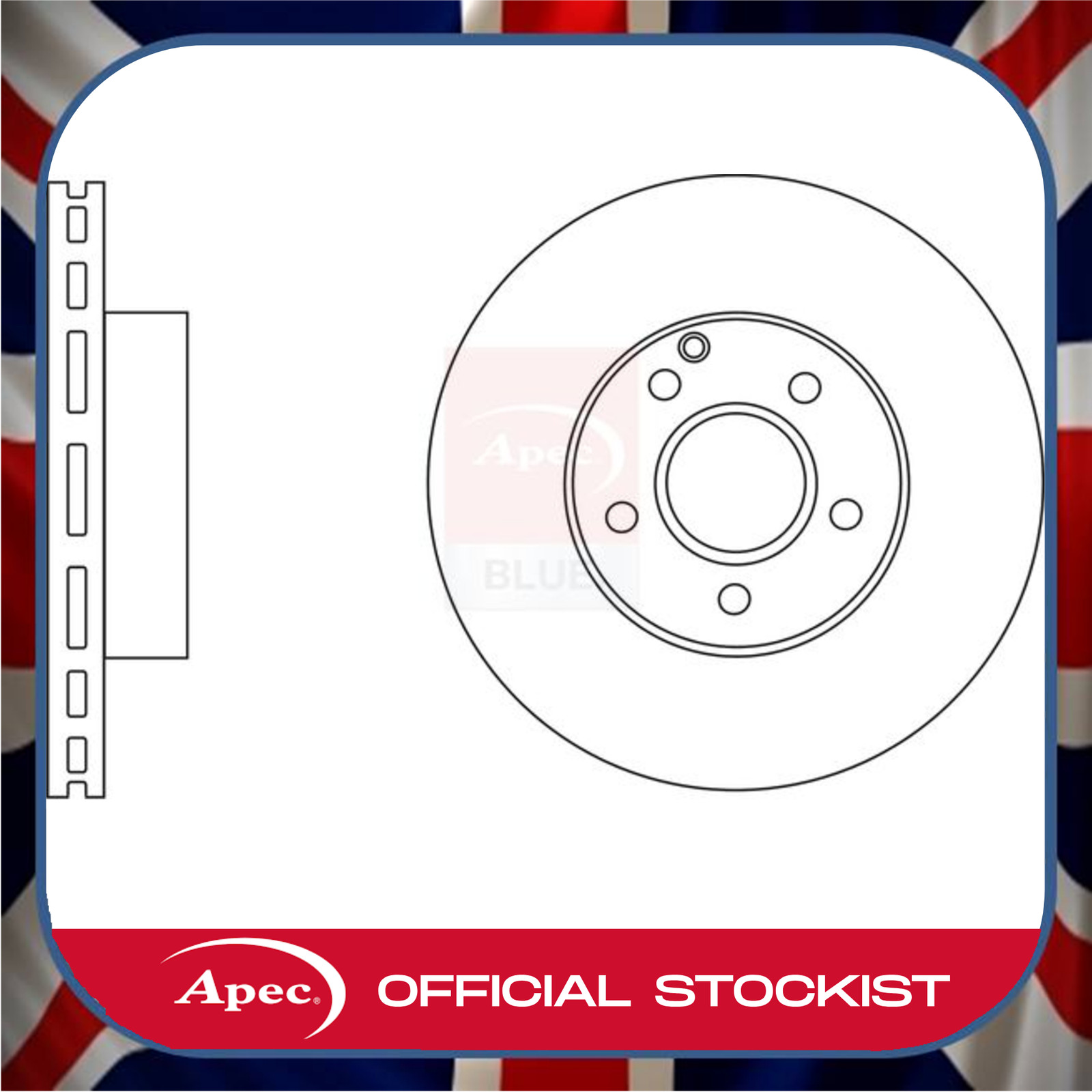 Mercedes-Benz C C180 Front Brake Disc Fits Mercedes R90 APEC SDK6542