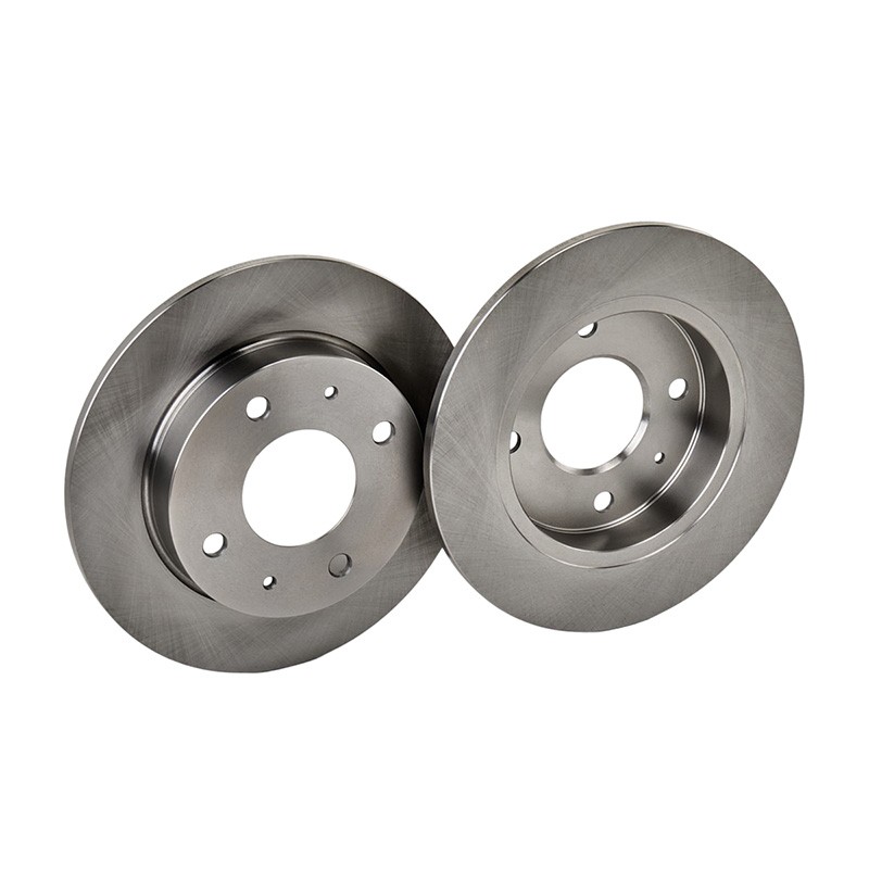 Delphi 250mm Rear Solid Plain Brake Disc Pair Fits Mitsubishi Colt Smart BG3971