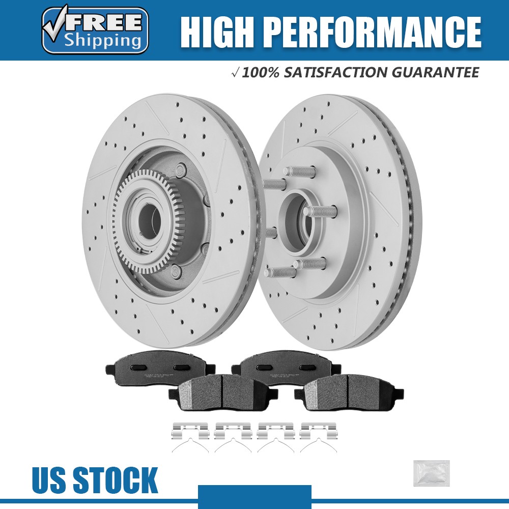 12.99″ RWD Front Rotors Ceramic Pads for 2004-2008 Lincoln Mark LT Ford F-150