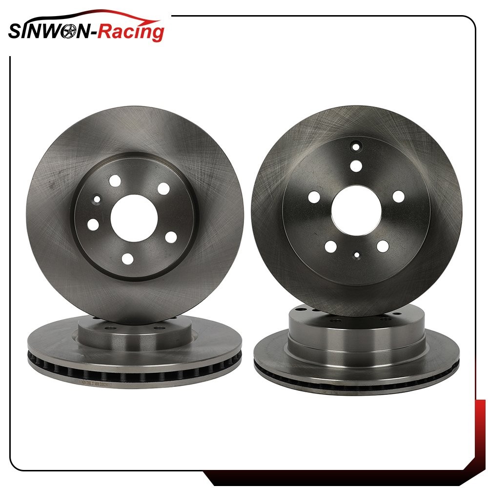 Set of 4 Front & Rear Brake Rotors For 2010-2016 2017 GMC Terrain Chevy Equinox