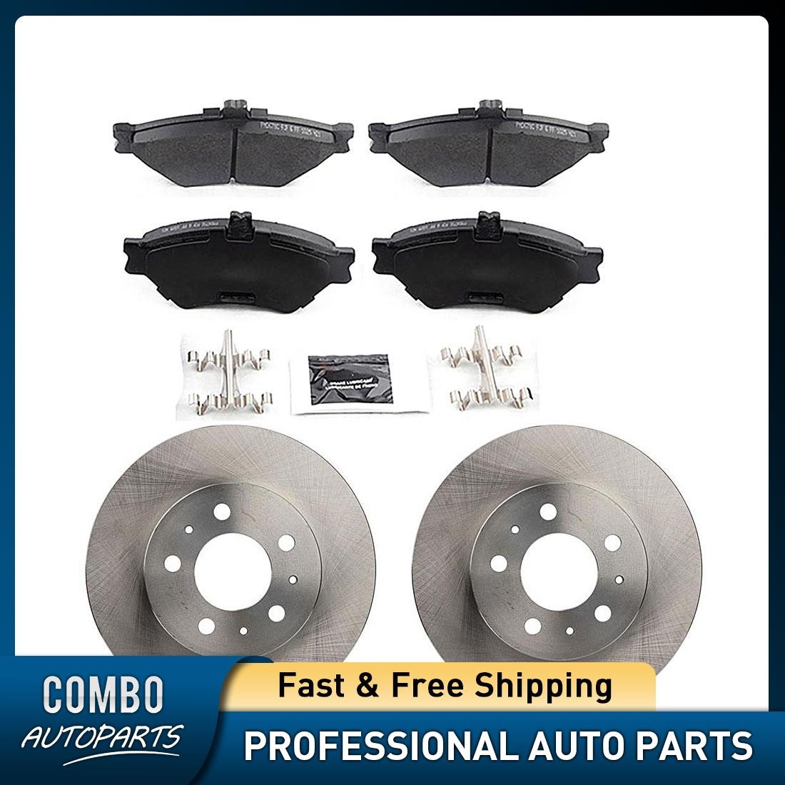 Front Brake Rotors Ceramic Brake Pads for Mercury Grand Marquis 4.6L 1995-1997