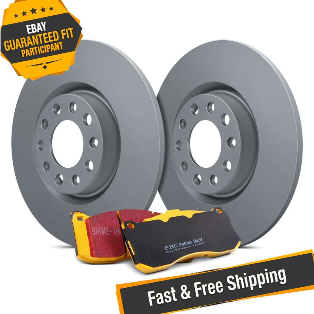 EBC S13KR1738 Stage 13 Light Street Plain Rear Brake Kit for 2017-2019 Audi A4