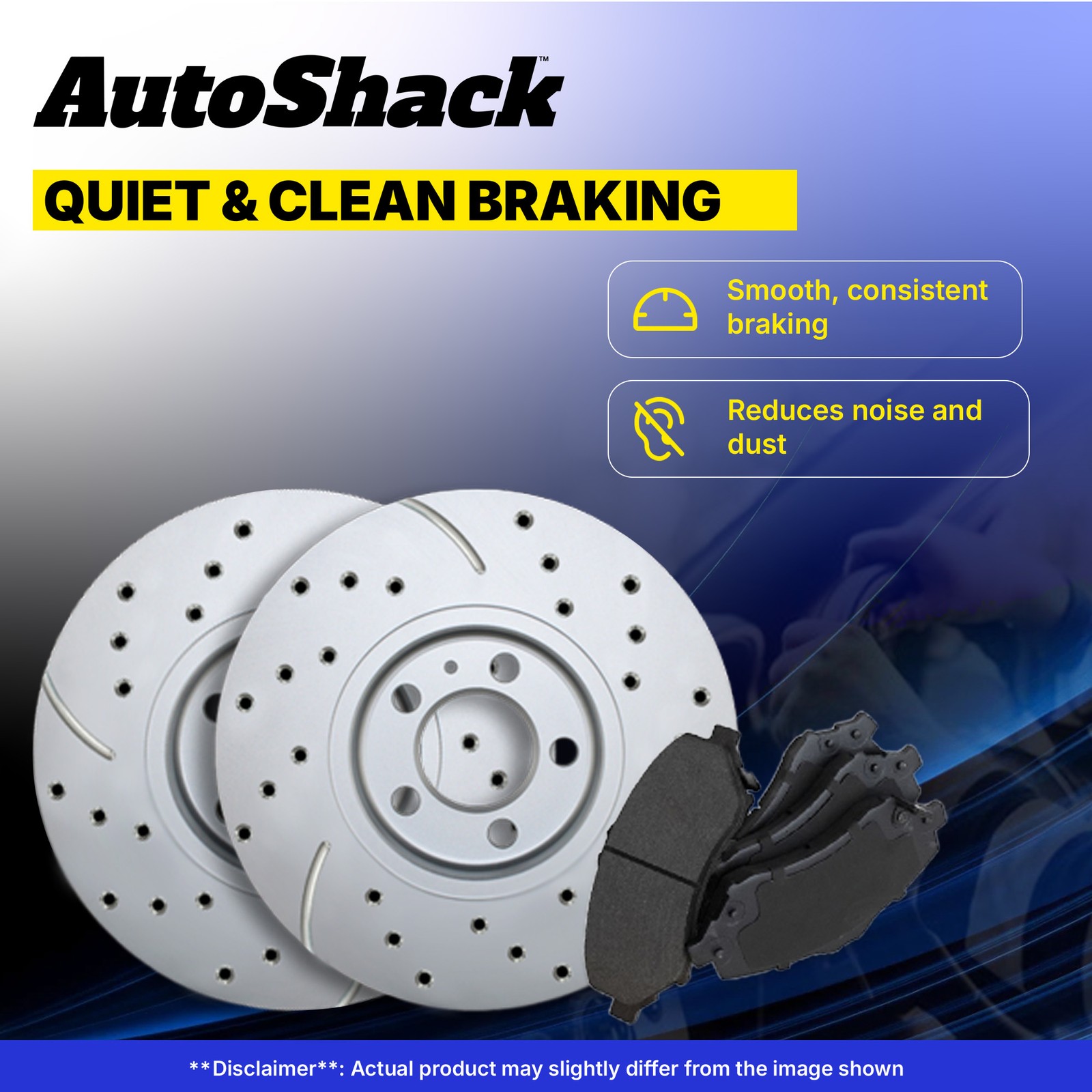 Front Drilled Slotted Brake Rotors Premium Ceramic Pad for Hyundai, Tucson 10-17