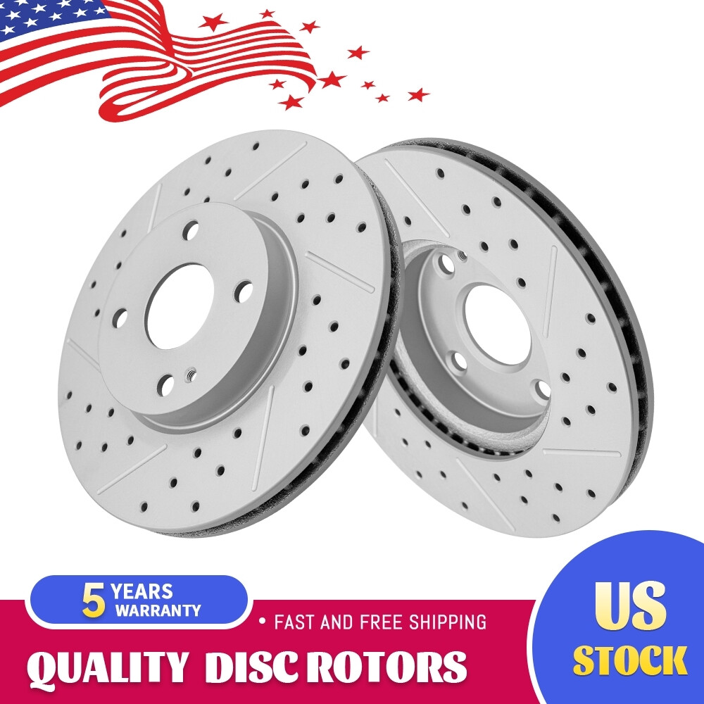 258mm Front Drilled Disc Brake Rotors For Toyota Yaris iA Scion