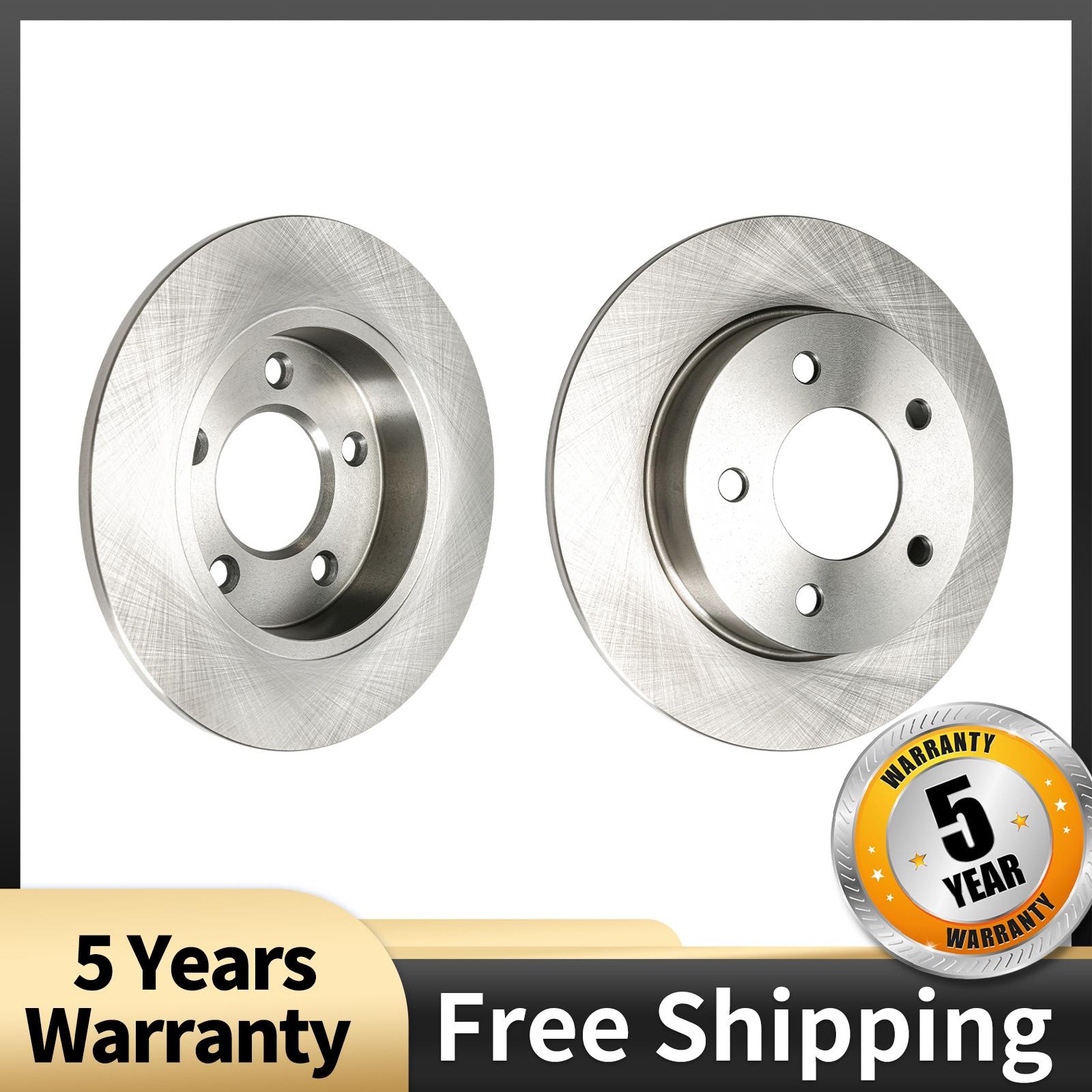 2x Rear Brake Rotors Solid Rust Preventative For Mazda 3 L4 2L 2004-2008 2010