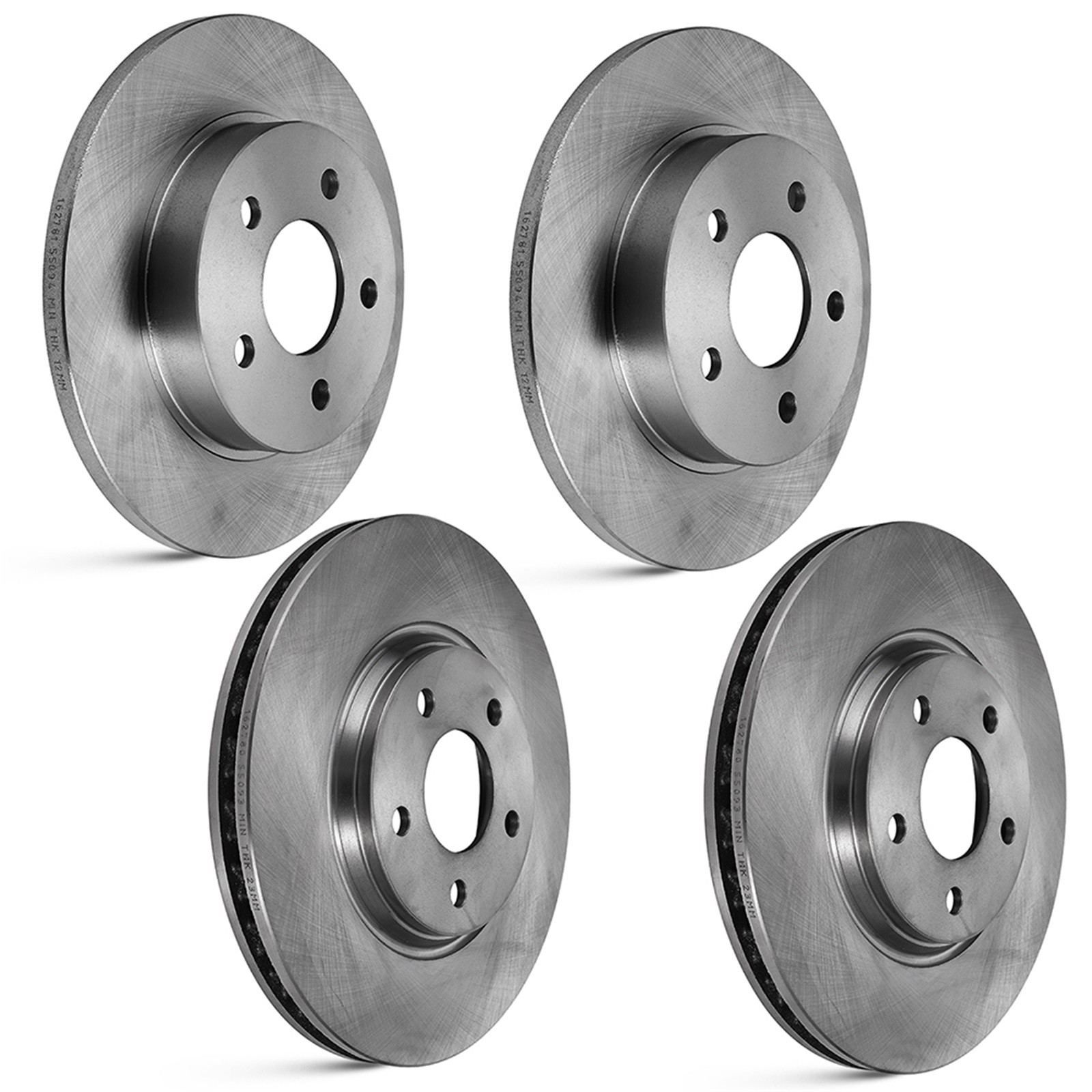 Front & Rear Brake Discs Rotors Fit For Chevrolet Malibu 2.4L 3.6L 2008-2011