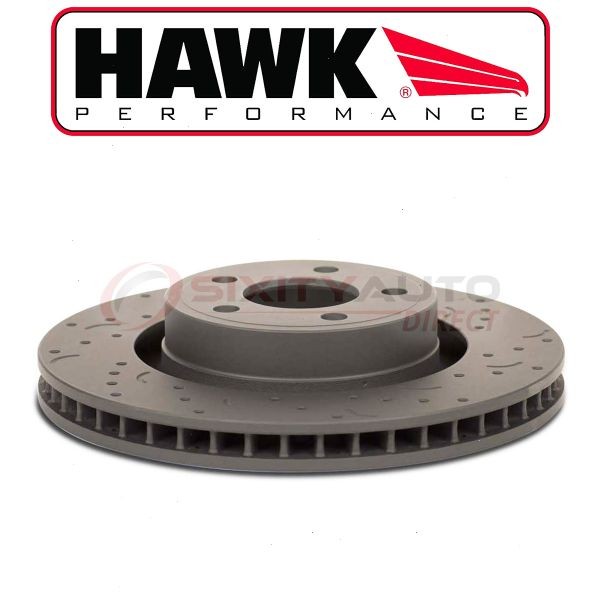 Hawk Rear Disc Brake Rotor for 2009-2012 Lincoln MKS – Braking Tire Stopping mg