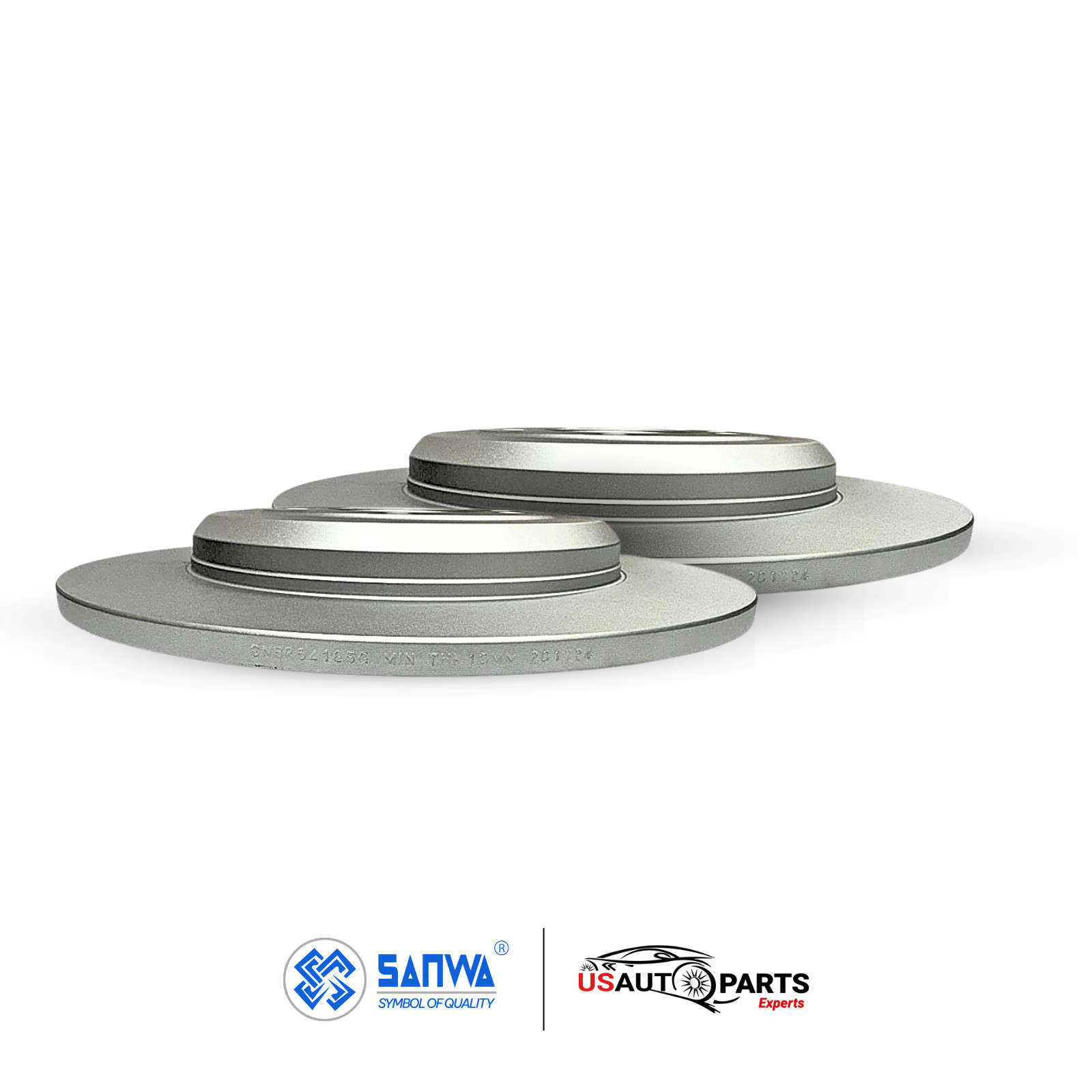 REAR BRAKE ROTOR SOLID GEOMET COATED & CERAMIC PAD KIT 330mm FOR FORD 2009-2019