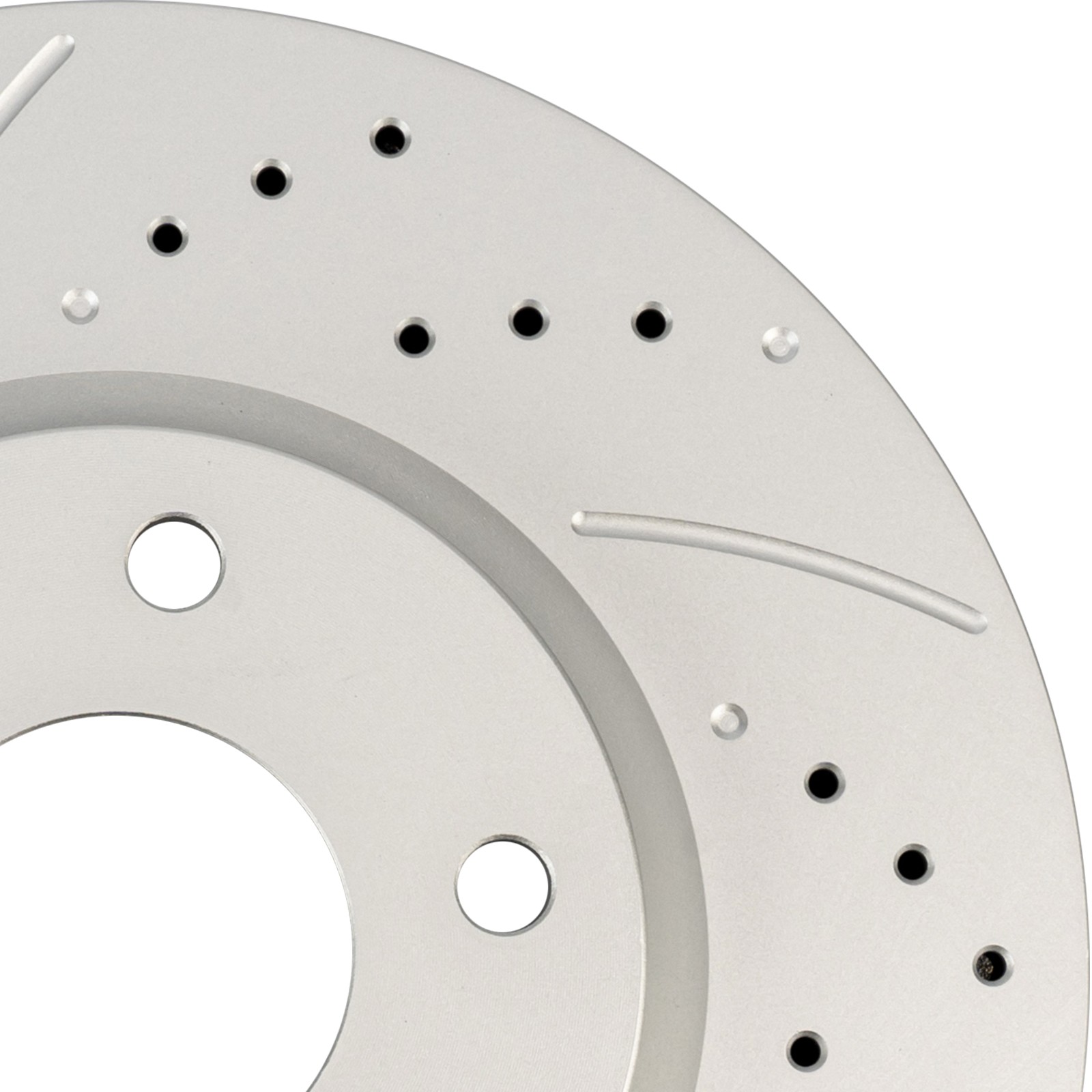 Front Drilled Slotted Zinc Plated Brake Rotor 297mm Fits 2013-2015 Mazda CX-5 2x