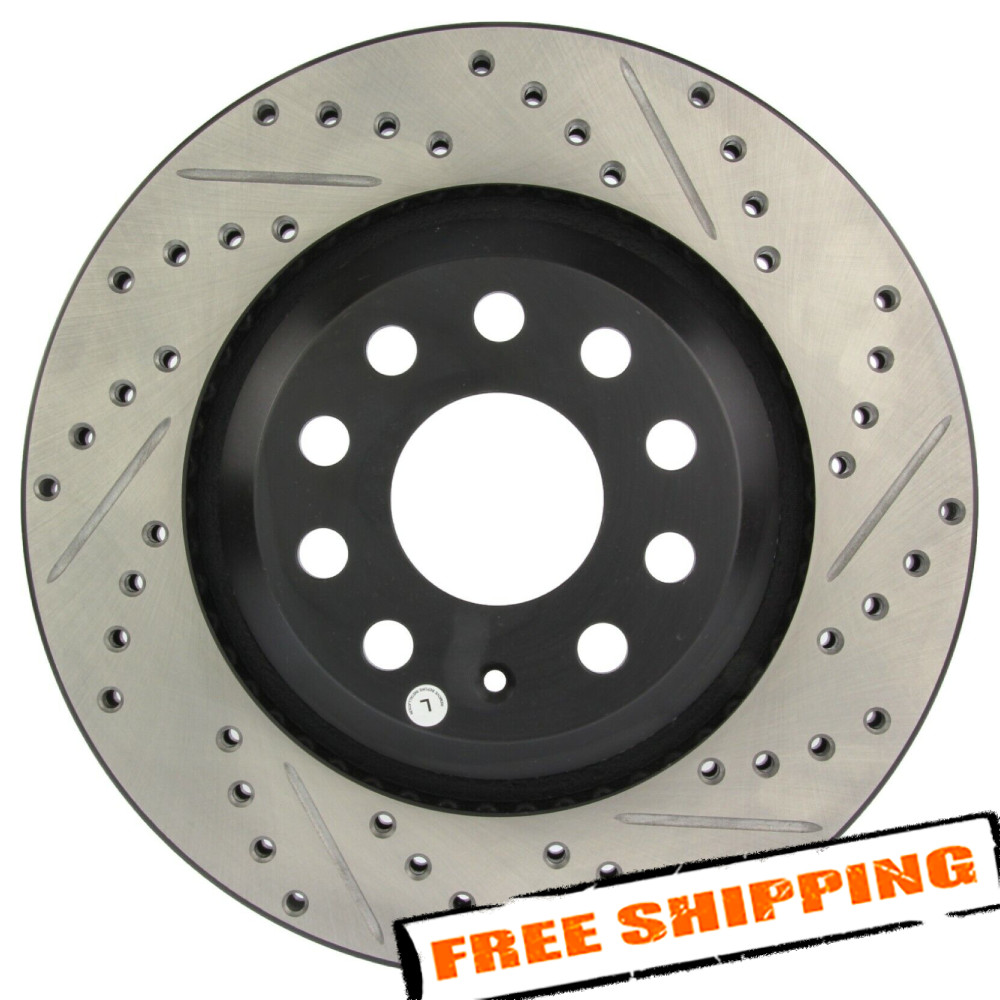 StopTech Sport Drilled & Slotted 1-Piece Rear Brake Rotor for VW Passat 06-09