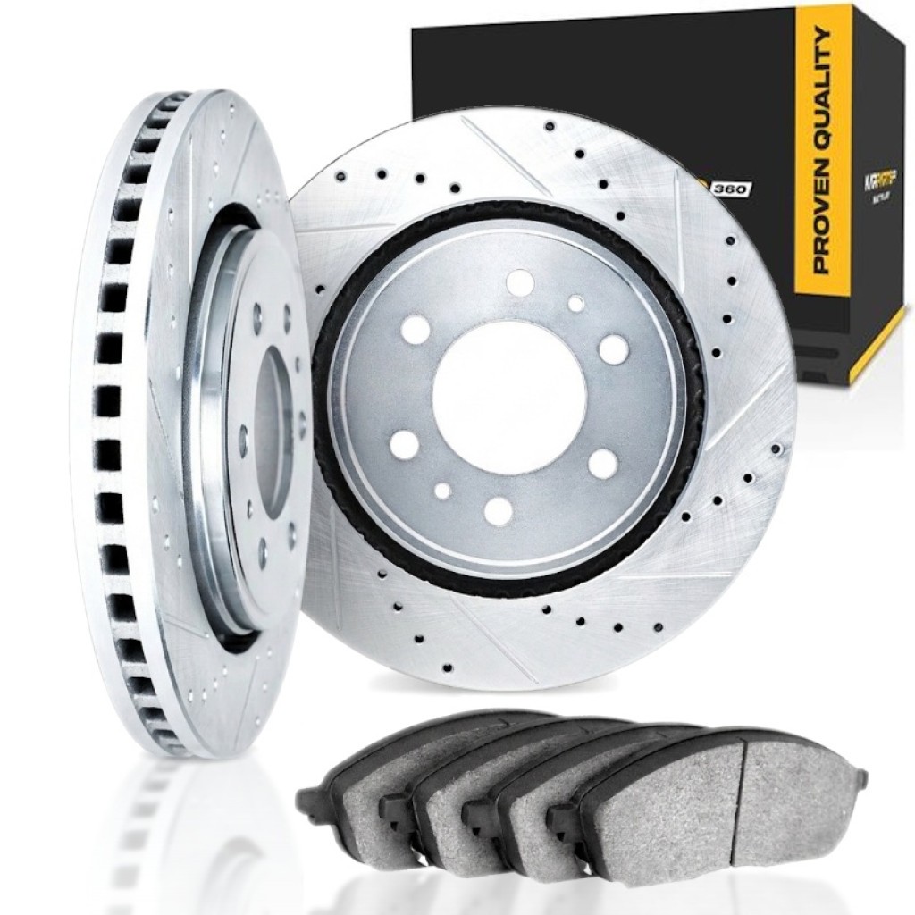 For Isuzu Amigo 1990-1993 Rotor Set Front | Cast Iron | Silver | Vented Rotor