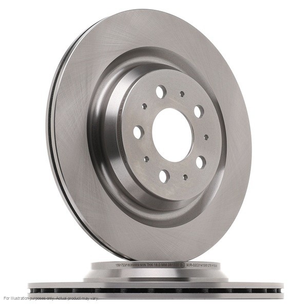 2X APEC Rear Brake Discs for TESLA MODEL 3 EV AWD 2018- 335mm Vented DSK3578
