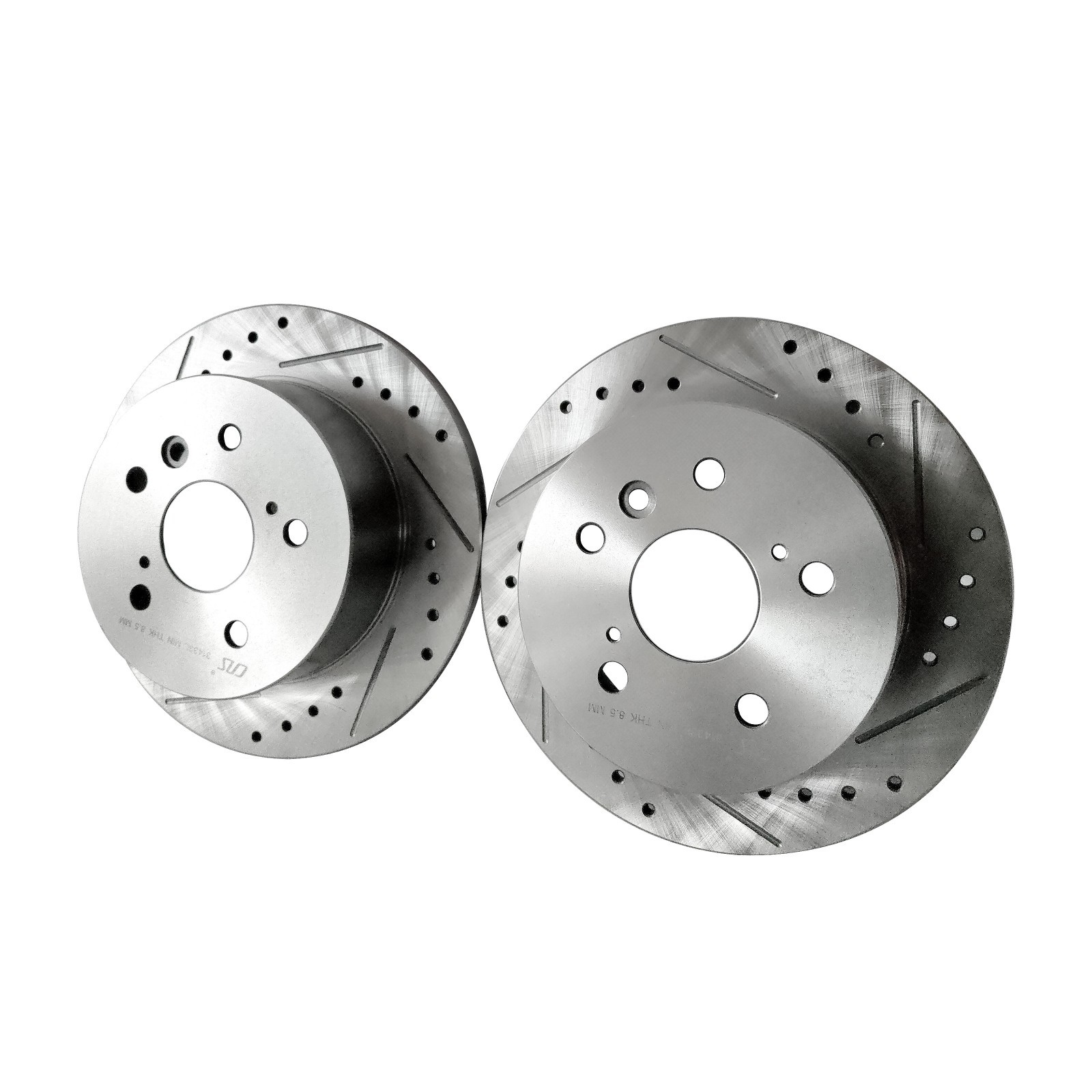 Rear Drilled and Slotted Brake Rotor For Lexus ES350 Toyota Avalon Camry 11.06″