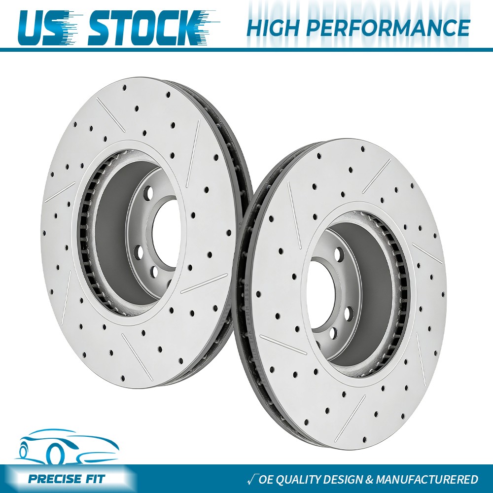 Front Drilled Disc Brake Rotors for 2020-2025 Nissan Sentra 2021-24 Kicks SR SV