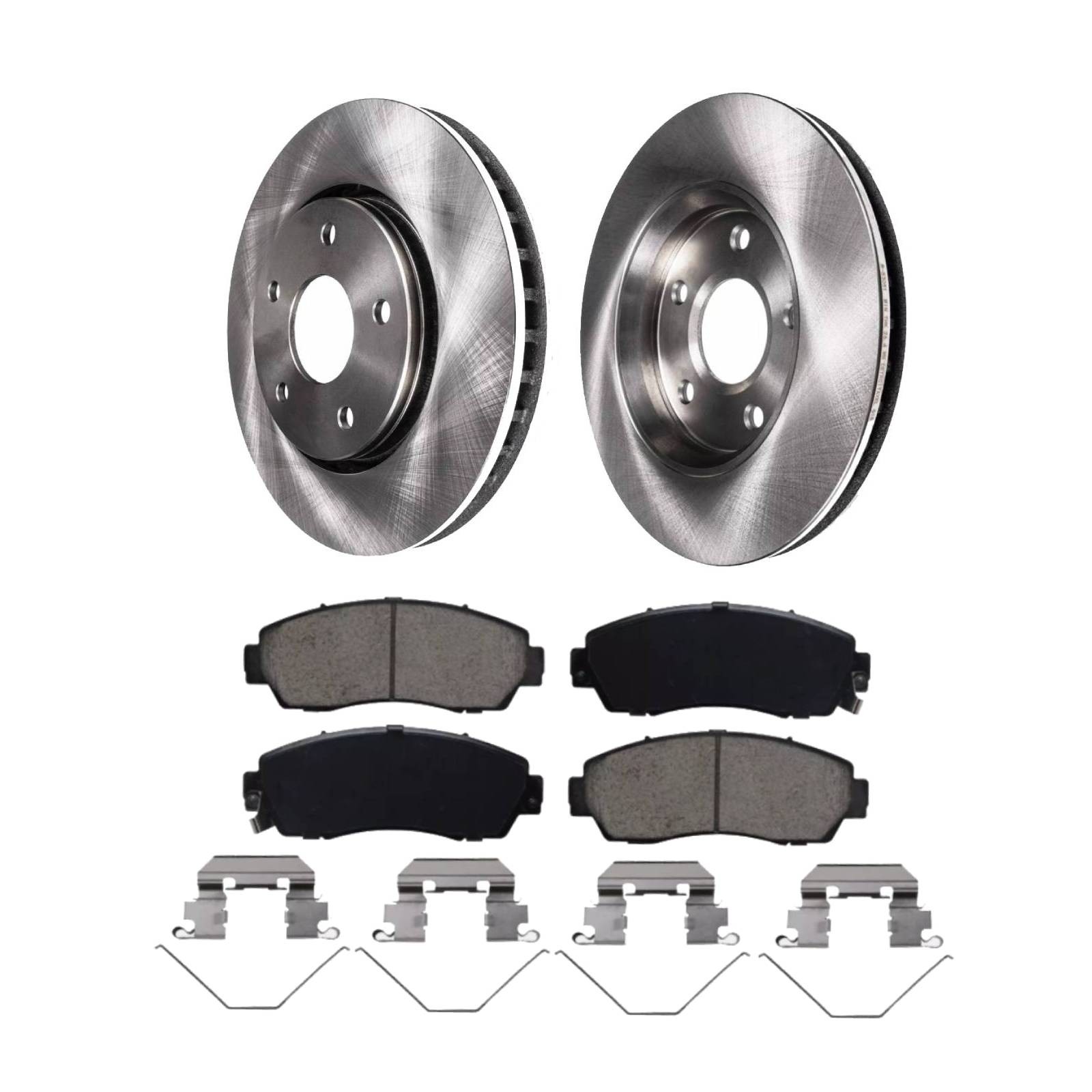 Front Brake Rotors & Ceramic Pads Kit for Honda CR-V 2007-2011 5 Lug