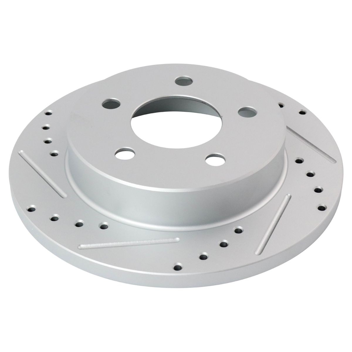 Front & Rear Performance Drilled Slotted Brake Rotor & Ceramic Pad Kit