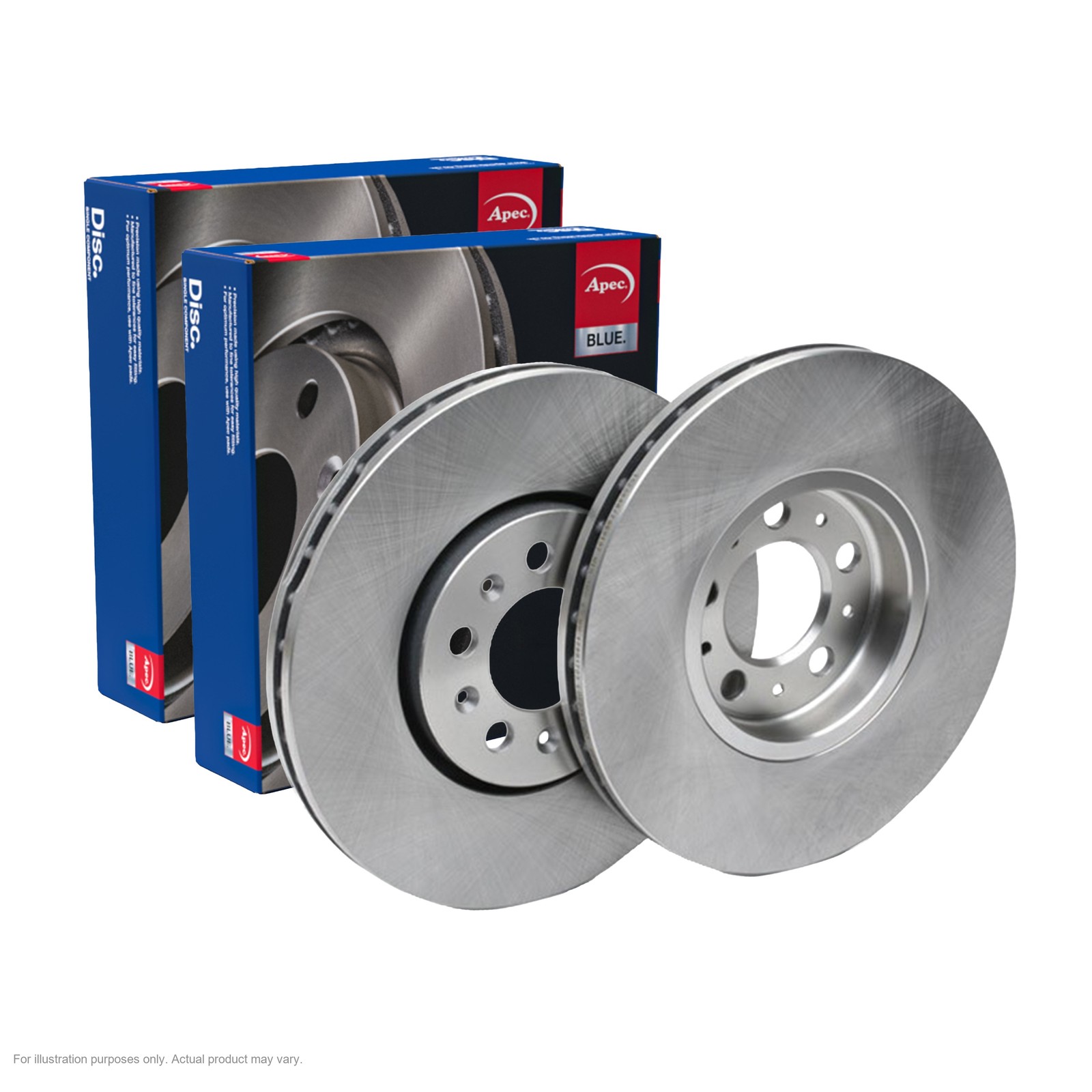 2x APEC Front Brake Discs For AUDI A1 Sportback (8XA, 8XF) 1.4 TFSI 2014-18 SDK6