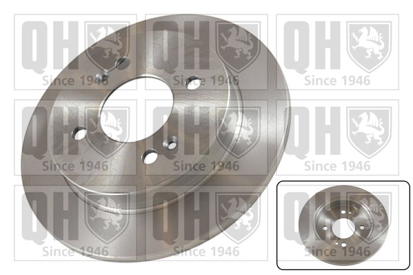 2x Brake Discs Pair Solid fits KIA PICANTO JA, TA 1.2 Rear 2011 on 234mm Set QH