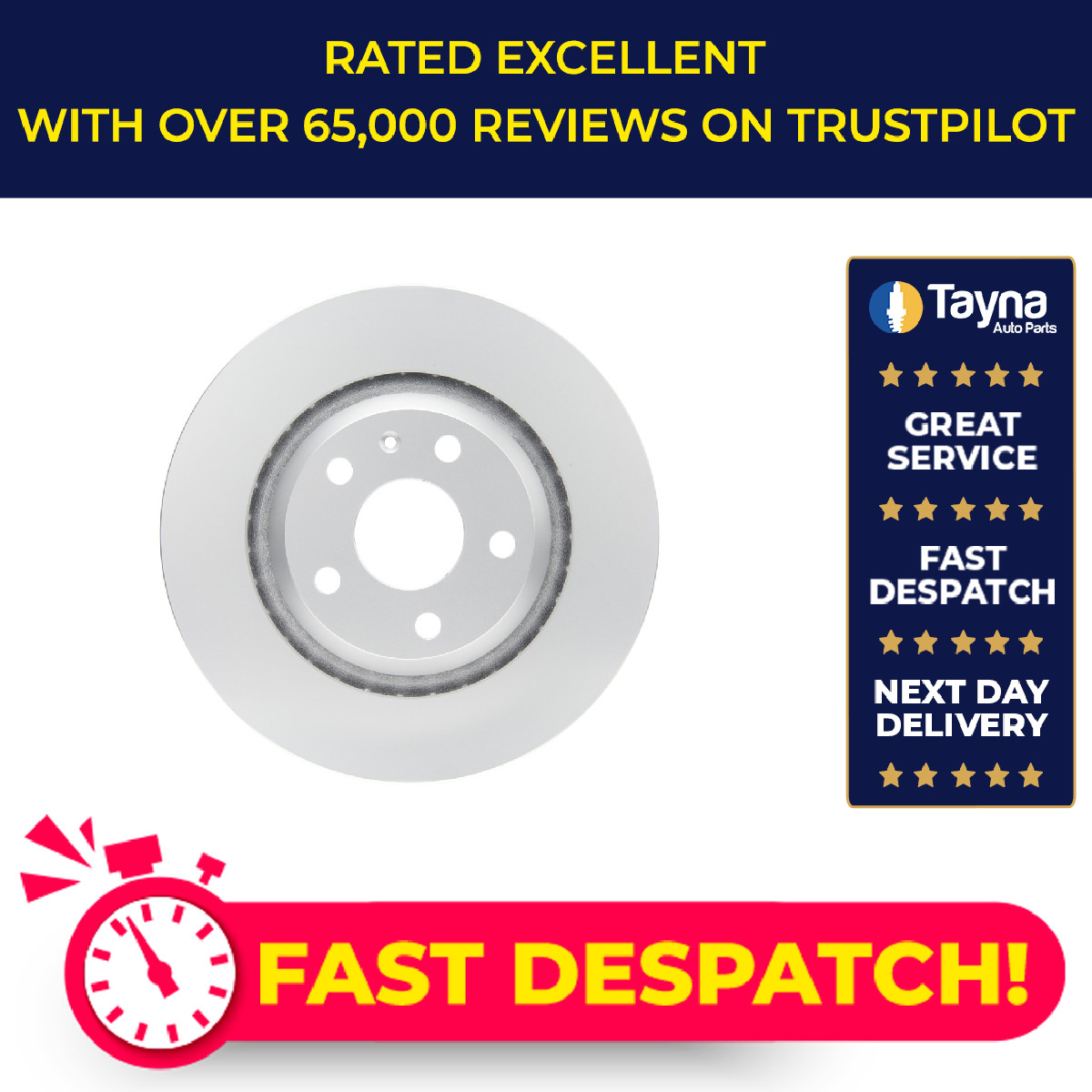 2x Brake Discs Pair Vented fits AUDI TT 8J3, 8J9 2.0 Rear 08 to 14 310mm Set New