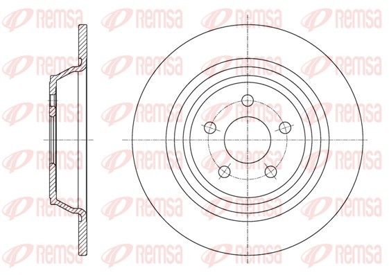 REMSA 61604.00 Brake Disc for FORD,FORD (CHANGANESE),LINCOLN