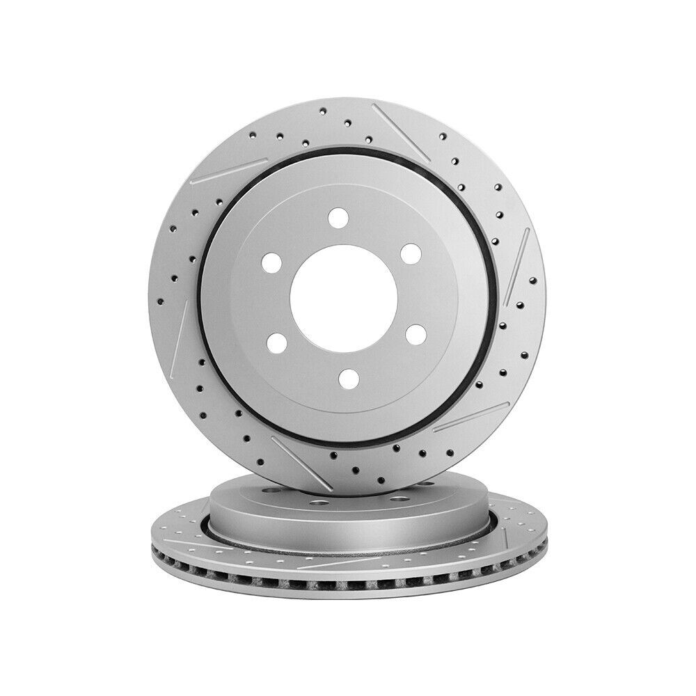 278mm Rear Drilled Disc Brake Rotors for Jeep Cherokee 2014-2022 Chrysler 200