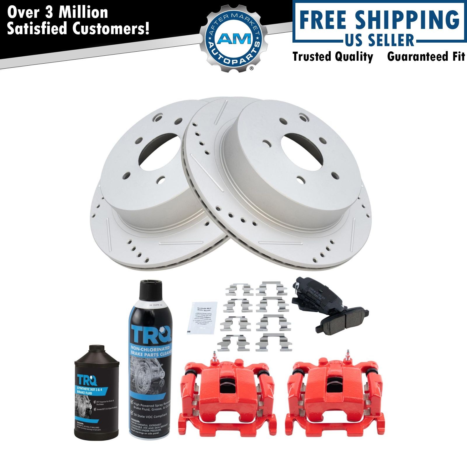 Rear Brake Pad & Rotor Kit Fits 11-18 INFINITI 09-20 Nissan