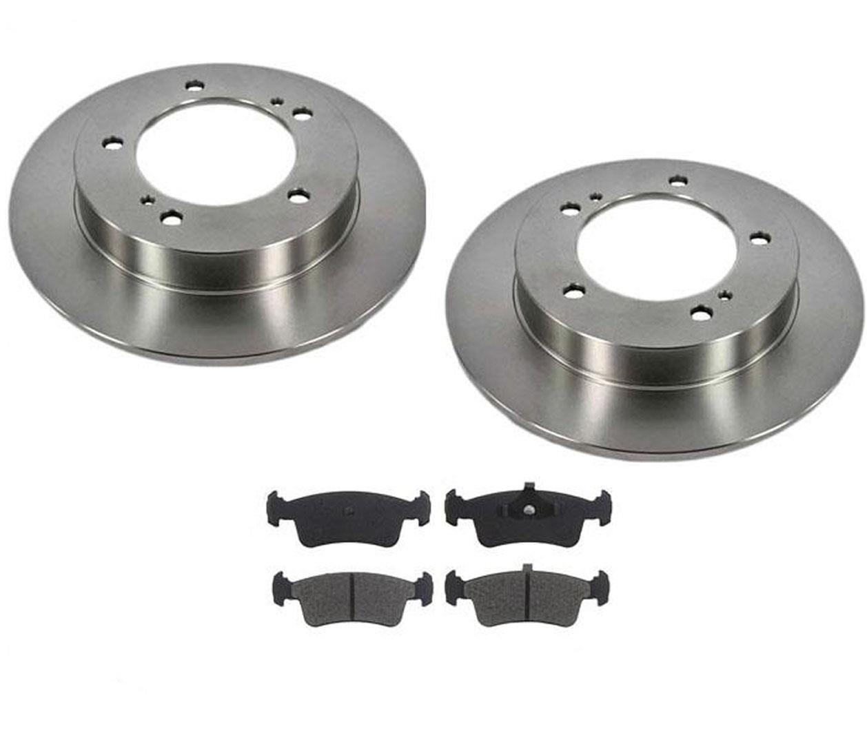 Front Premium Brake Rotors & Brake Pads Set for Suzuki Samurai 1986-1994
