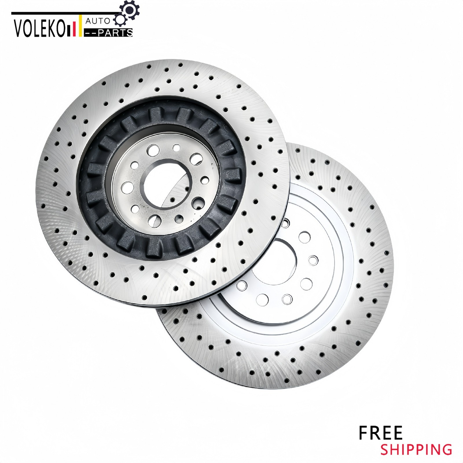 New Set of 2 For Maserati Ghibli Quattroporte Front Brake Rotors 670030935 USA