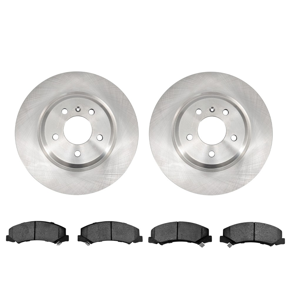 Front Brake Rotors & Ceramic Pads for Cadillac DTS Buick LuCerne V8 323mm 06-11