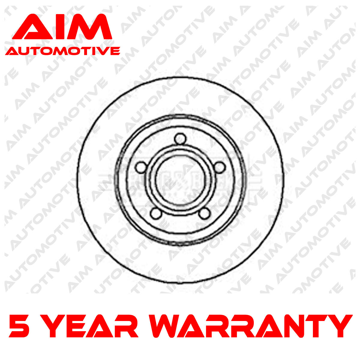1x Brake Disc Front Aim Fits Audi A4 1994-1997 1.6 1.9 TDi 8D0615301A