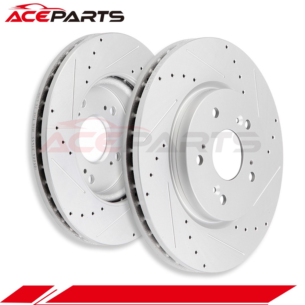 Front Brake Discs Rotors Fits 2007 2008 2009 Ford Edge G3000 Casting 2pcs/set