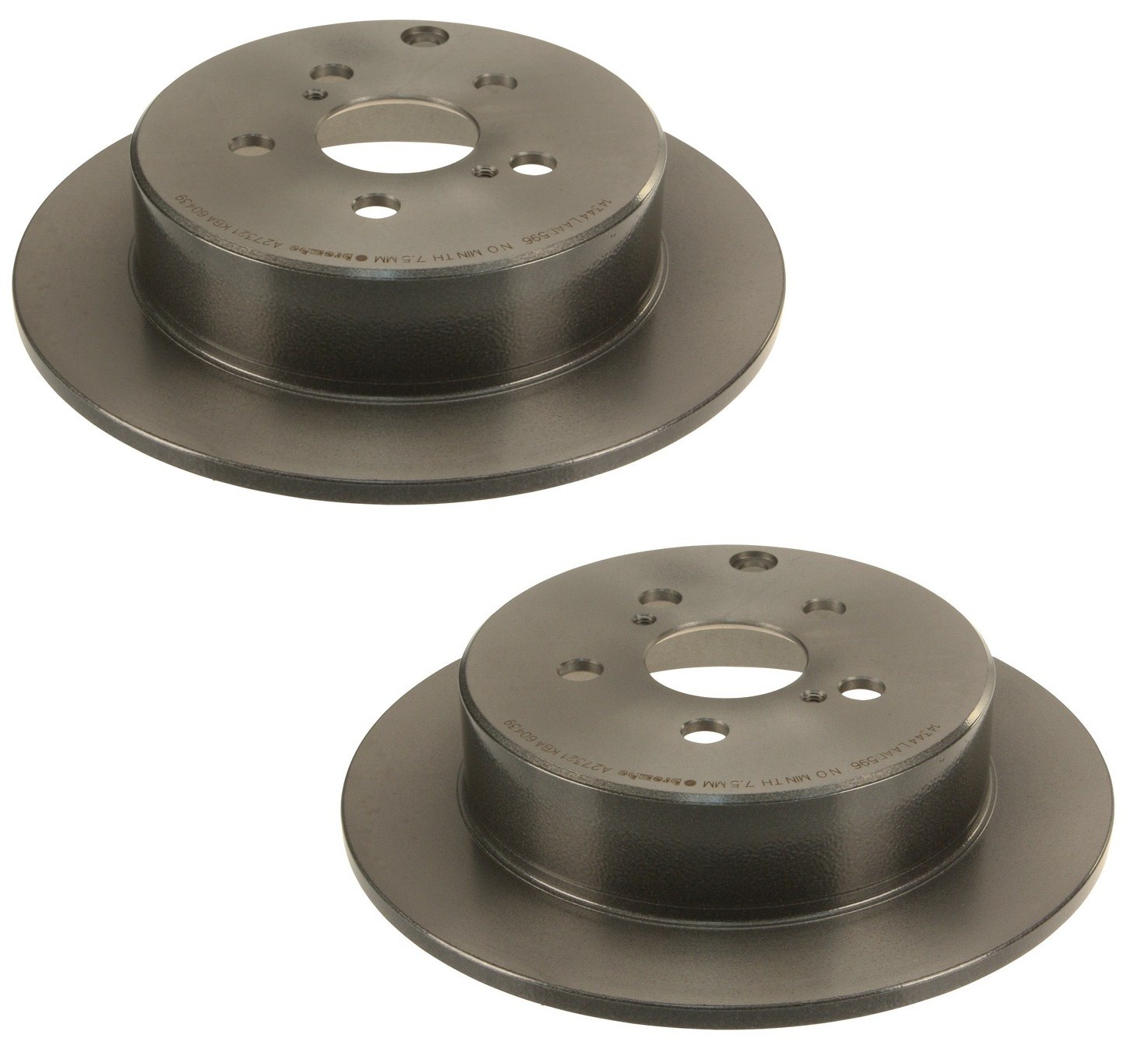 Brembo Pair Set of 2 Rear Solid 269mm Disc Brake Rotors For Toyota Pontiac Scion