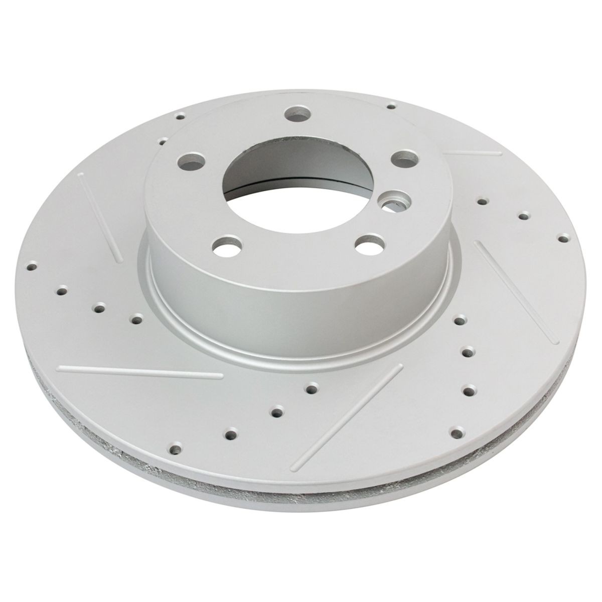 Brake Rotor Performance Drilled Slotted & Ceramic Pad Front & Rear Kit