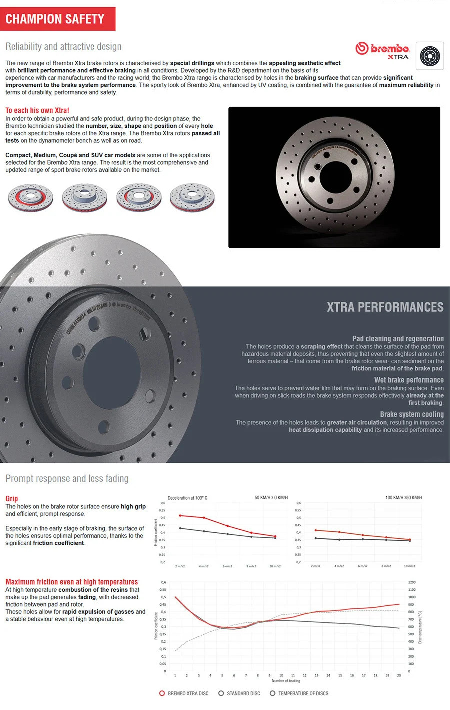 For Mercedes-Benz CLS400 15-17 Brembo UV Coated Plain Vented Rear Brake Rotor