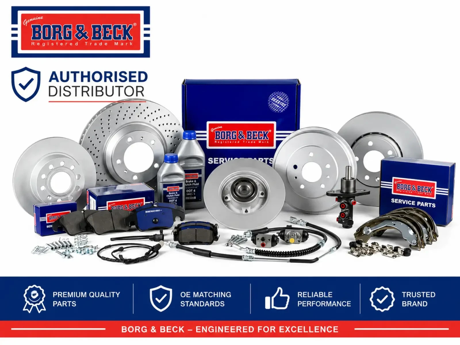Borg & Beck BBD5755S Front Brake Disc 345mm Vented Fits Audi Seat Skoda VW A3 Cc